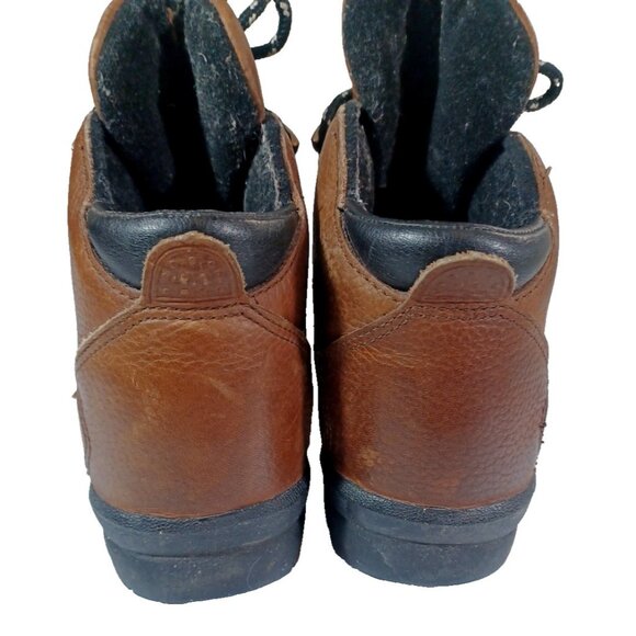 Nike ACG Boots Size 6 Men 7.5 Women Brown Leather Hiking Lace Up Vtg 90s  990608 - Picture 7 of 9